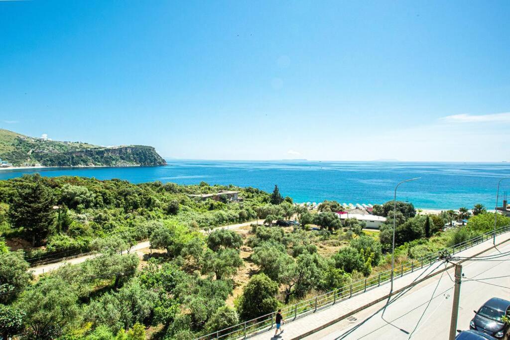 Blue Maraci 2 - Sea View, Kitchen, Beach Access Leilighet Himare Eksteriør bilde
